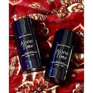 Each & Every Aluminum Free Deodorant Unisex ALONE TIME Cedar/Vanilla, New, 2 Pck